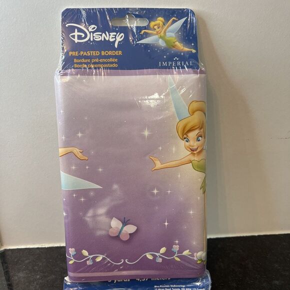 Disney Tinker bell Pre Pasted Border 5 Yards (15 Feet) Tinkerbell NEW in Packing - Picture 1 of 4